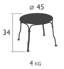 Fermob niedriger Tisch 1900