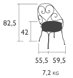 Fermob Sessel 1900 Cabriolet