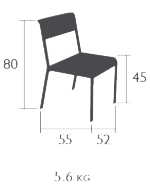 Fermob Stuhl Bellevie Maße