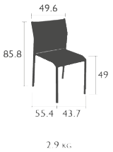 Fermob Stuhl Cadiz Maße