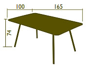 Fermob Tisch Luxembourg