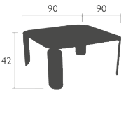 Fermob niedriger Tisch Bebop Maße