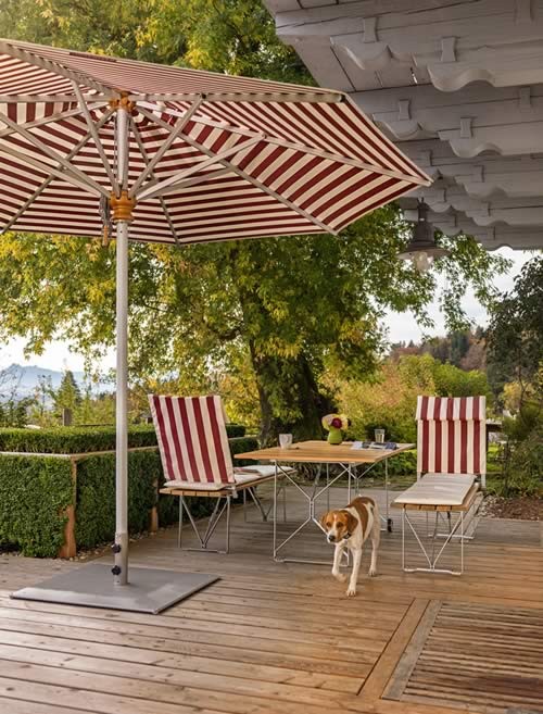 Weishäupl Aluschirm, Ø 350 cm, 8-eckig - Stoffbespannung ACRYLTUCH