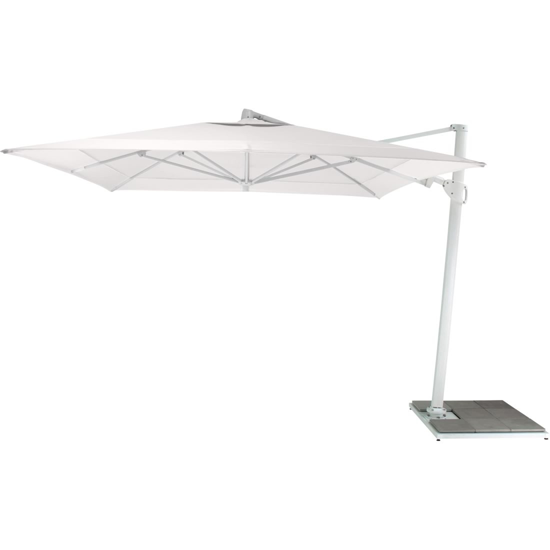 Fermob Sonnenschirm Easy Shadow, 300 x 300 cm, Stange Weiß