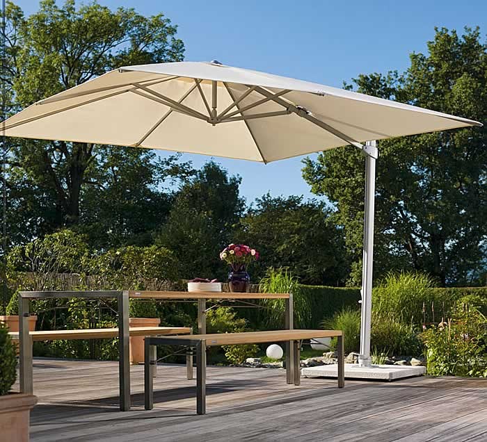 Weishäupl Freiarmschirm, 300 x 300 cm - Stoffbespannung ACRYLTUCH