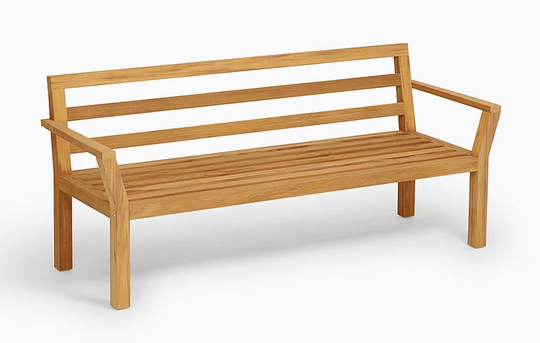 Weishäupl Bank New Hampton, mit Armlehnen