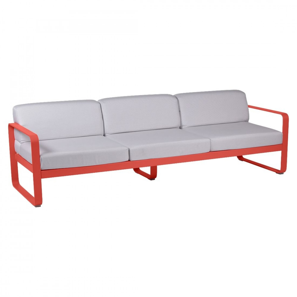 Fermob Sofa Bellevie, 3-Sitzer - Grauweiß