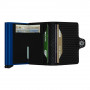Secrid Twinwallet Cubic, Black-Blue - geöffnet